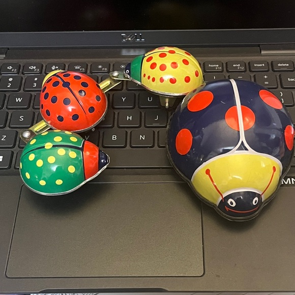 Colorful Ladybug Tin Toy - Picture 1 of 7